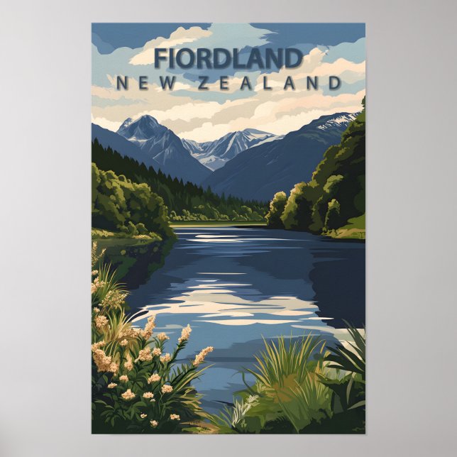 Affiche Belle Place Okavango Delta Botswana Travel (Devant)