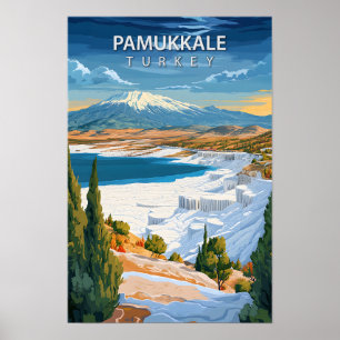 Affiche Belle Place Pamukkale Turquie Art Travel