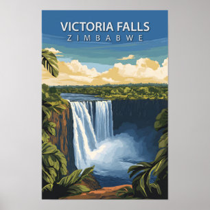 Affiche Belle Place Victoria Falls Zimbabwe Travel