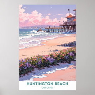 Affiche Belle plage de Californie