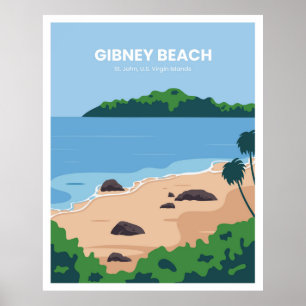 Affiche Belle plage de Gibney