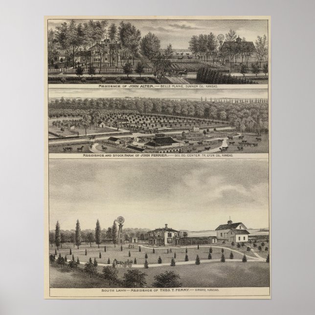 Affiche Belle Plaine, Kansas (Devant)
