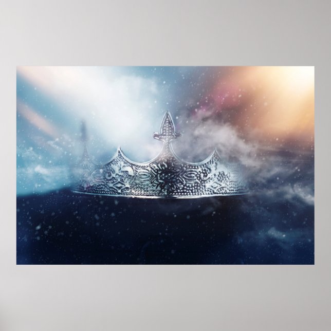 Affiche Belle reine et couronne royale (Devant)