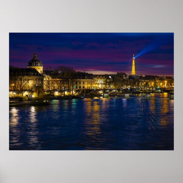 Affiche Belle Skyline Paris France (Devant)