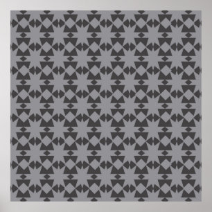 Affiche Belle technique de dessin motif batik que nous