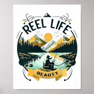 Affiche Belle vie de pêcheur drôle de pêcheur amusant amat