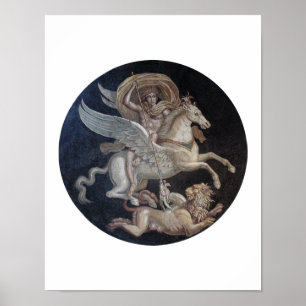 Affiche Bellerophon on Pegasus