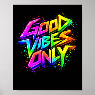 Affiche Belles citations d'illustration de graffiti positi