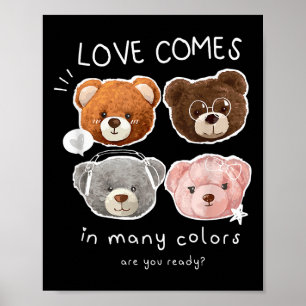 Affiche Belles Citations Nounours De L'Illustration Du Jou