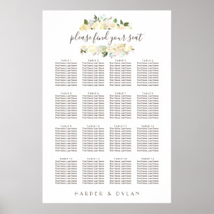Affiche Belles fleurs Aquarelle
