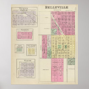 Affiche Belleville, Talmage, Harbine, Elgo, Kansas