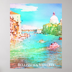 Affiche ** Bellissima Italien Langue Venise Venezia Soft