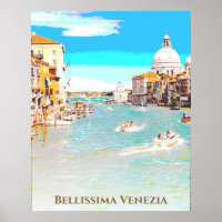 ** Bellissima Italien Langue Venise Venise Poste