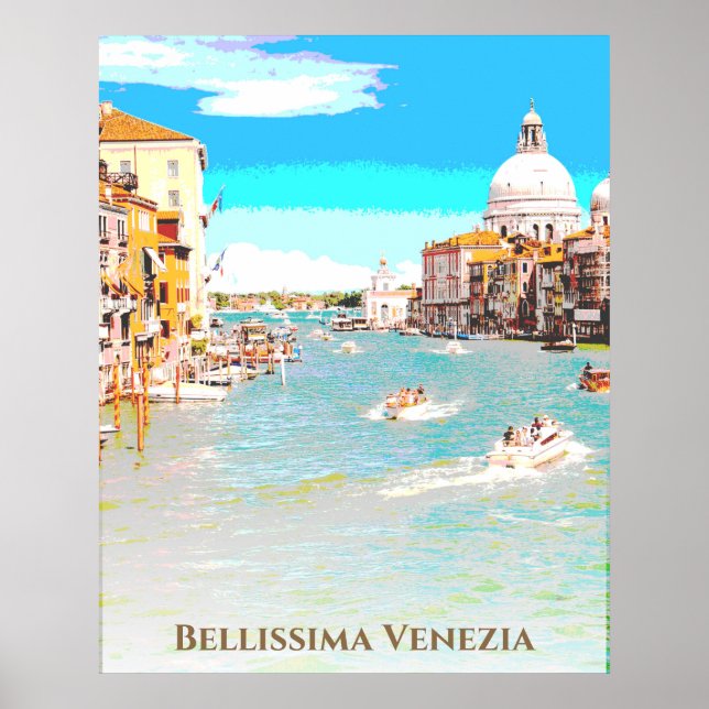 Affiche ** Bellissima Italien Langue Venise Venise Poste (Devant)