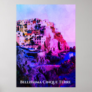 Affiche ** Bellissima + Langue italienne Cinque Terre