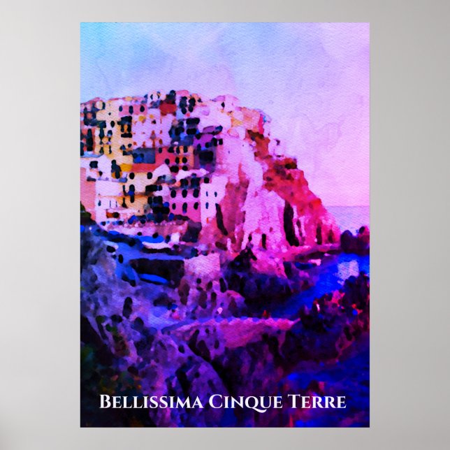 Affiche ** Bellissima + Langue italienne Cinque Terre (Devant)
