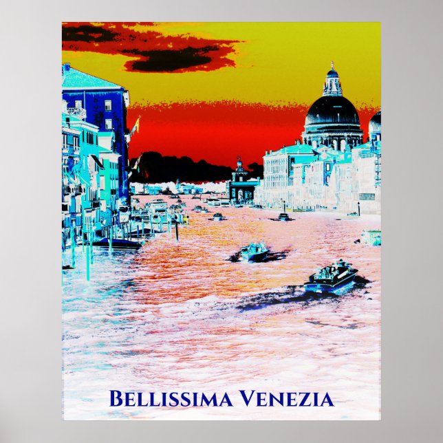 Affiche *~* Bellissima Langue italienne Venise (Devant)