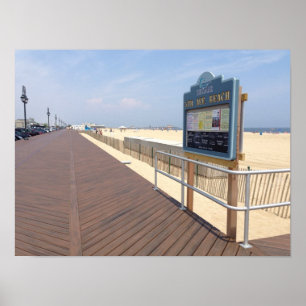 Affiche Belmar Fifth Avenue Beach Jersey Shore