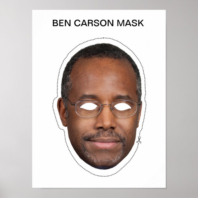 Affiche Ben Carson Mask (Devant)