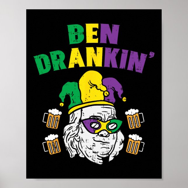 Affiche Ben Drankin Franklin Président des États-Unis Funn (Devant)
