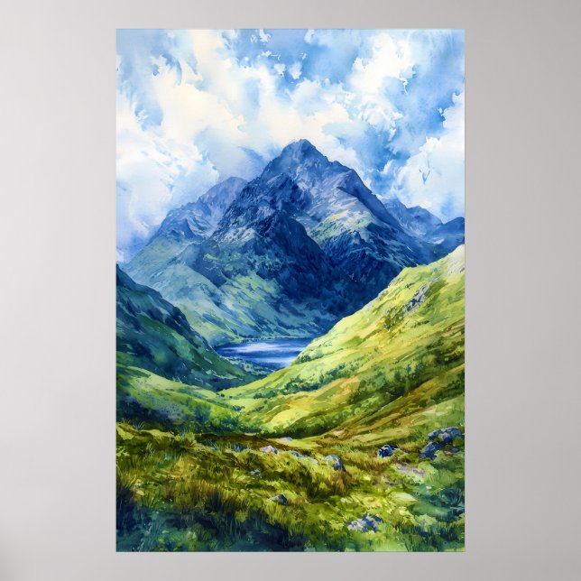 Affiche Ben Nevis Aquarelle 2 (Devant)
