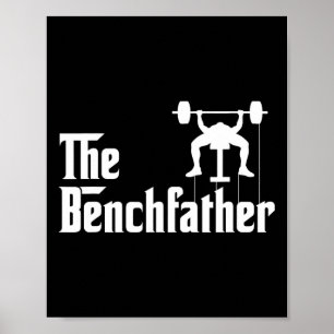 Affiche Benchfather Bodybuilding Gym Bro Funny Bench P