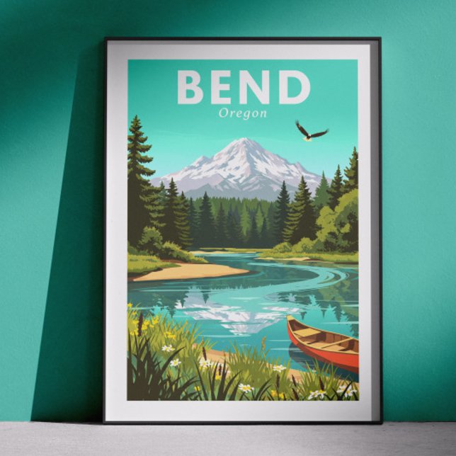 Affiche Bend Vintage Oregon (Créateur téléchargé)