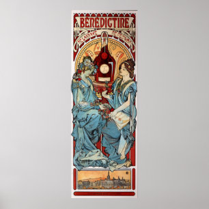 Affiche Bénédictine d'Alphons Mucha