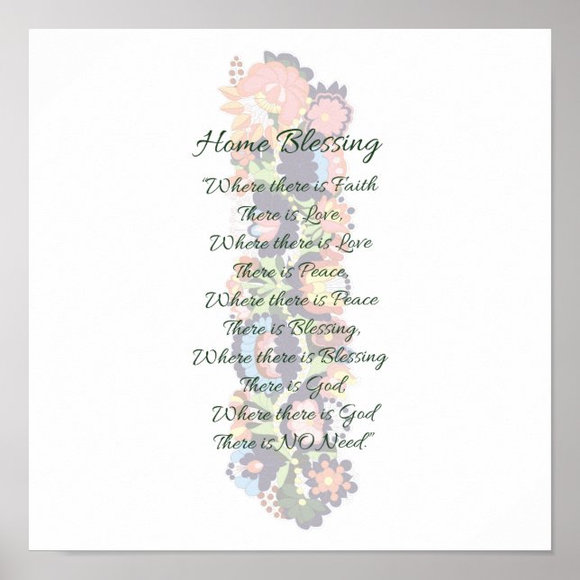 Affiche Bénédiction à la maison (Devant)