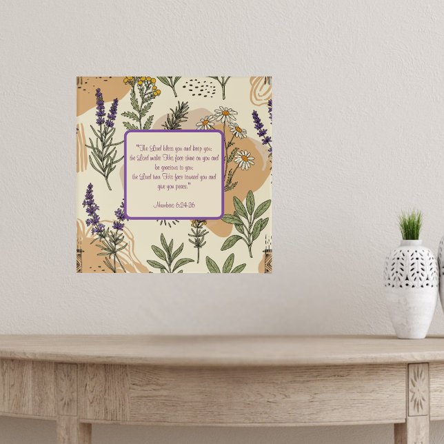 Affiche Bénédiction de Fleurs Herbacées Personnalisable  (Créateur téléchargé)