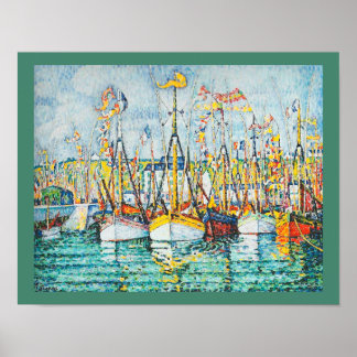 Affiche Bénédiction de la flotte de thon à Groix par Paul 