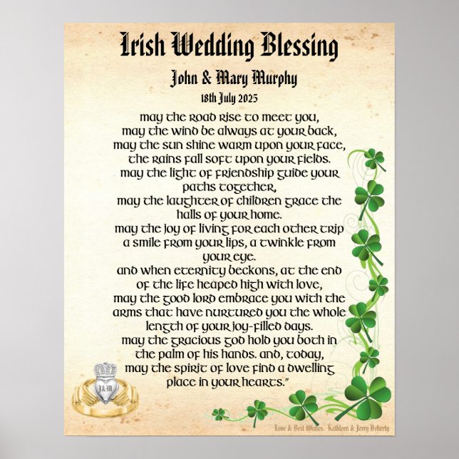 Affiche Bénédiction des Mariages irlandais (Devant)