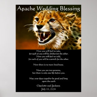 Affiche Bénédiction du Mariage Apache