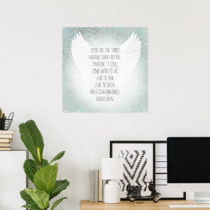 Affiche Bénédiction irlandaise Ange Quelqu'un à aimer Un p