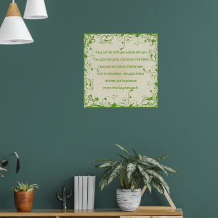 Affiche Bénédiction irlandaise - Que la route s'élève pour