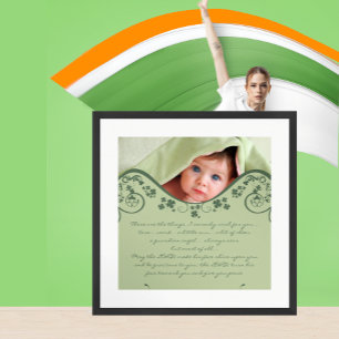 Affiche Bénédiction irlandaise - un ange gardien toujours 