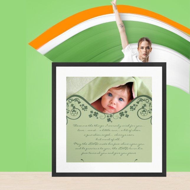 Affiche Bénédiction irlandaise - un ange gardien toujours  (Créateur téléchargé)