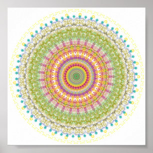 Affiche Bénédictions lumineuses Mandala
