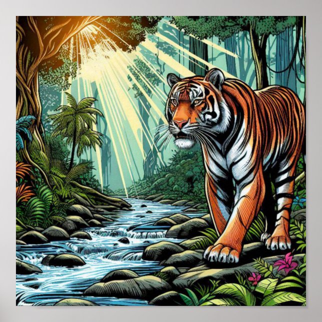 AFFICHE BENGAL TIGER (Devant)