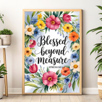 Béni au-delà de la mesure - Christian Wall Art
