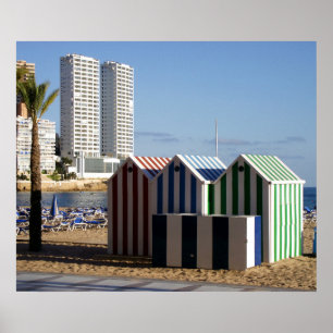 Affiche Benidorm, playa de Levante