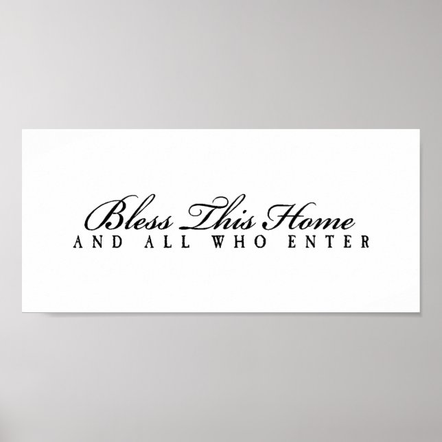 Affiche Bénissez tous ceux qui entrent (Devant)