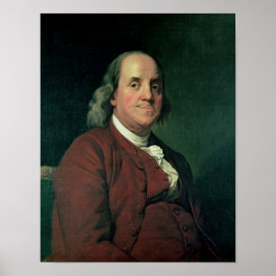 Affiche Benjamin Franklin, 1782
