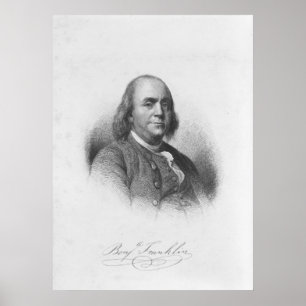 Affiche BENJAMIN FRANKLIN by Henry Bryan Hall