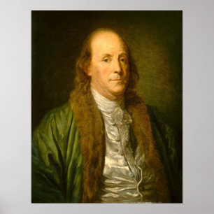 Affiche Benjamin Franklin - Jean-Baptiste Greuze