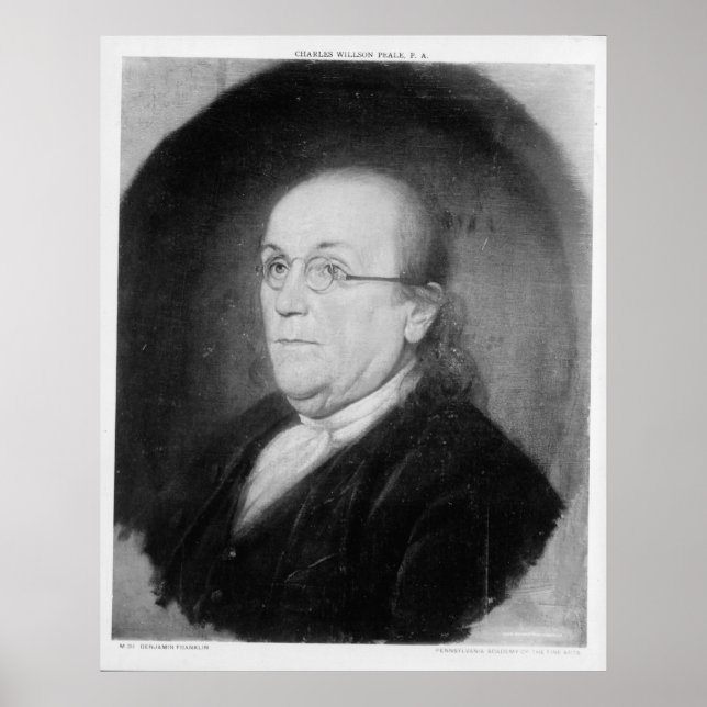 Affiche BENJAMIN FRANKLIN par Charles Willson Peale (Devant)