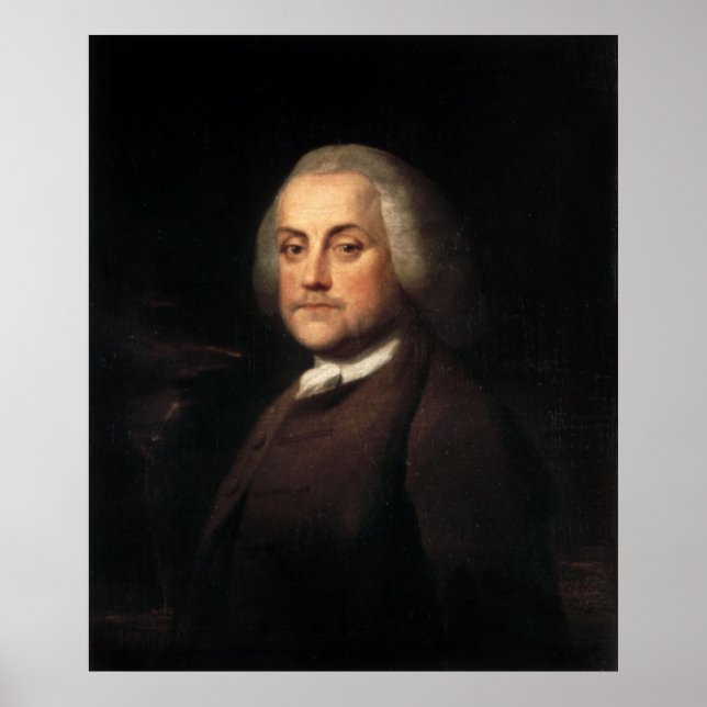 Affiche BENJAMIN FRANKLIN Portrait de Benjamin Wilson (Devant)