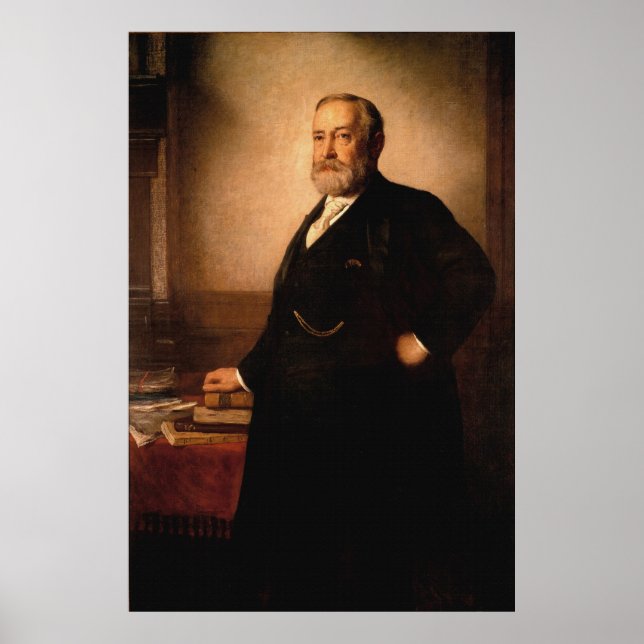 Affiche BENJAMIN HARRISON Portrait par Eastman Johnson (Devant)