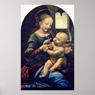 Affiche Benois Madonna par Leonardo di ser Piero da Vinci