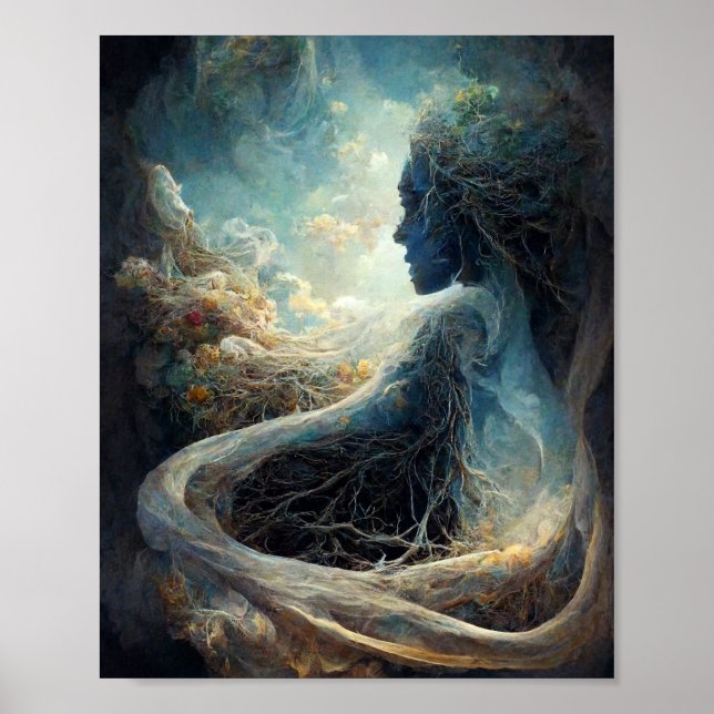 Affiche Berceau du monde Imaginaire Science Fiction Art (Devant)